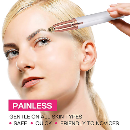 Painless Electric Eyebrow trimmer  with LED Light for Women