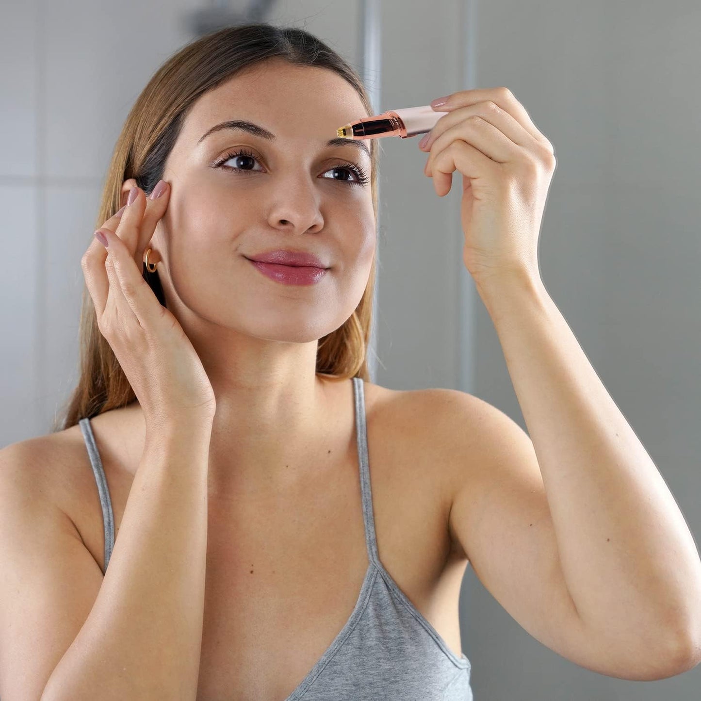 Painless Electric Eyebrow trimmer  with LED Light for Women