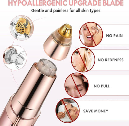 Painless Electric Eyebrow trimmer  with LED Light for Women