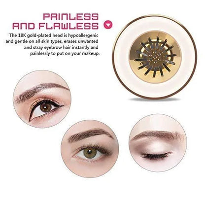 Painless Electric Eyebrow trimmer  with LED Light for Women