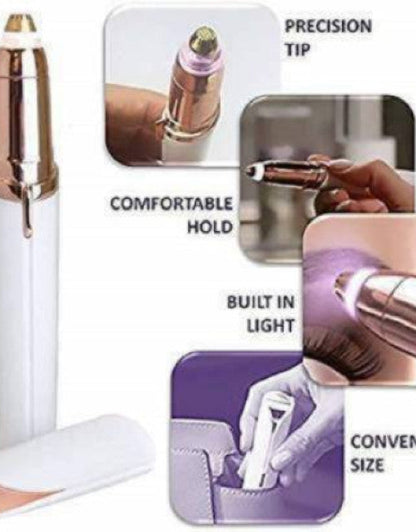 Painless Electric Eyebrow trimmer  with LED Light for Women