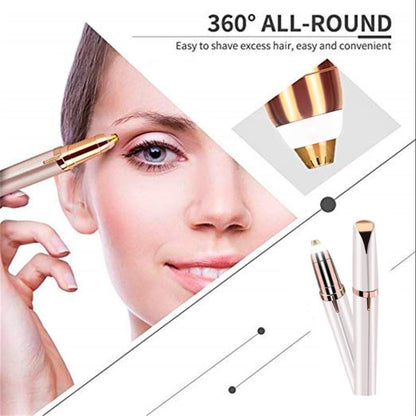 Painless Electric Eyebrow trimmer  with LED Light for Women